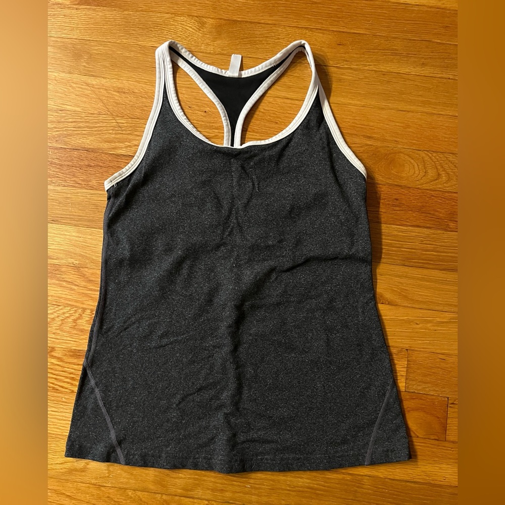 Gap Fit Womens Size W  Tank Top Sports Bra Dark Heather Gray